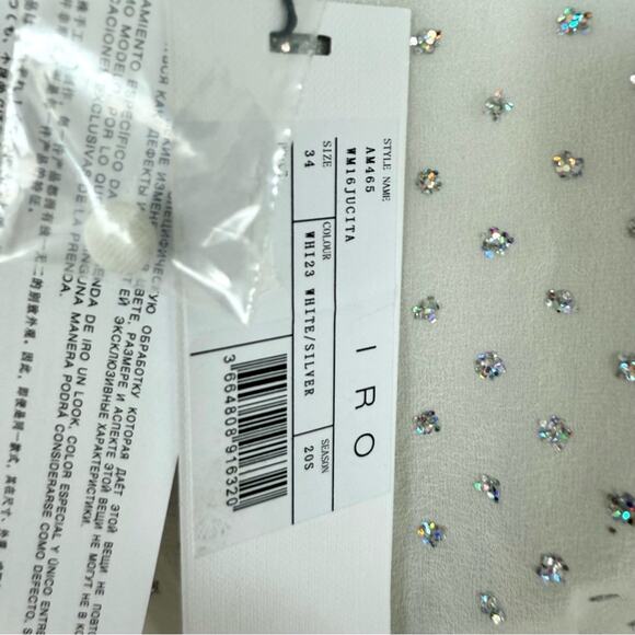 NWT!!! IRO women silk top size 34 FR or XS Retail 350$ - Picture 5 of 8